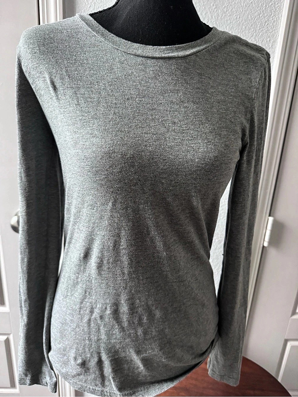 NORDSTROM Long Sleeve Tee in Gray Size Small